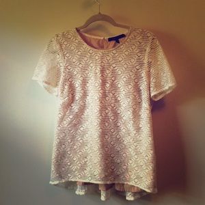 BCBG MAXAZRIA lace top-peplum style